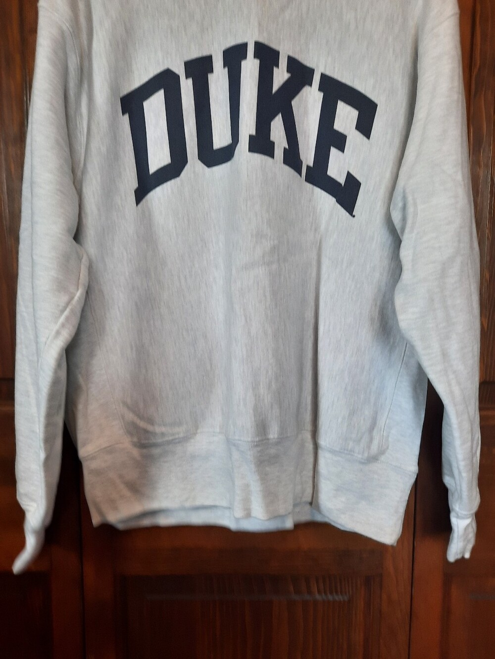 Champion Reverse Weave Duke University Gray Unisex Crewneck Sweatshirt Size L - Picture 3 of 13